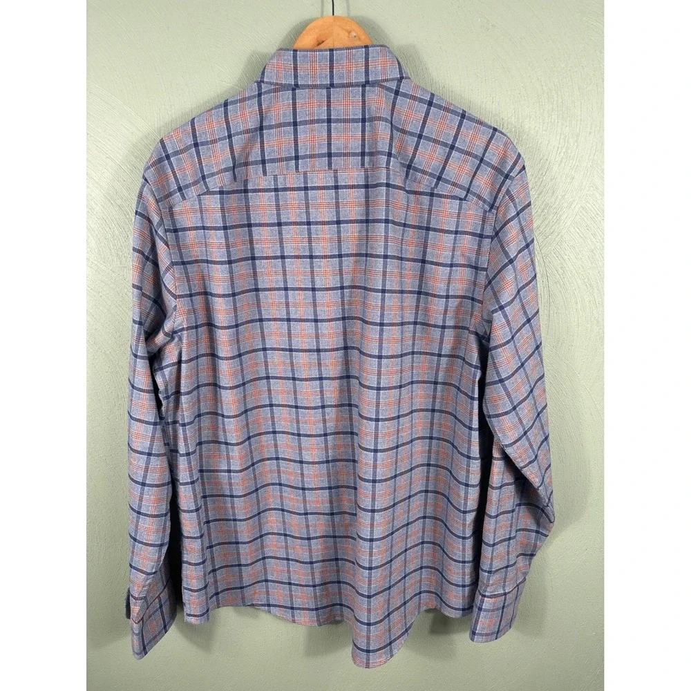UNTUCKit Bernardo Plaid Long Sleeve Button Down Shirt Men Size XL Casual Western